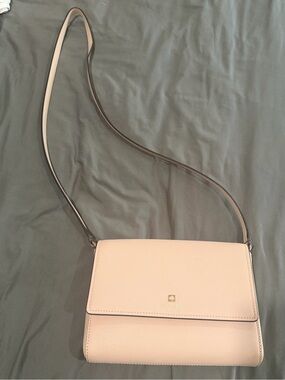 kate spade Pale Pink Leather Crossbody with Gold-Tone Accent
